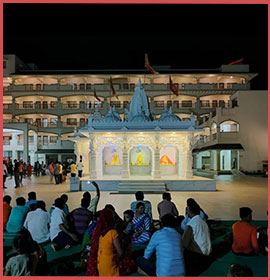 Gathering at Triloknath Ashram